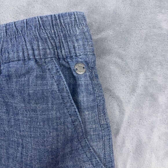 L.L. Bean Lakewashed Dock Shorts Womens Size 4 Blue Chambray Favorite Fit - Picture 4 of 10